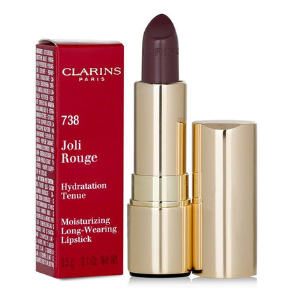 Clarins Joli Rouge (Long Wearing Moisturizing Lipstick) - # 738 Royal Plum 3.5g/0.1oz