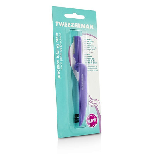 Tweezerman Precision Folding Brow Razor - Lavendar