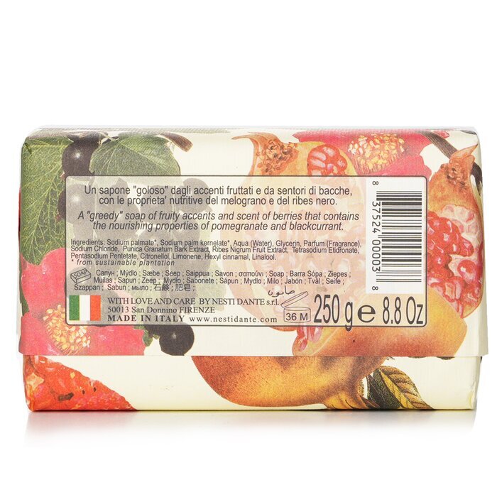 Nesti Dante Il Frutteto Nourishing Soap - Pomegranate & Blackcurrant 250g/8.8oz