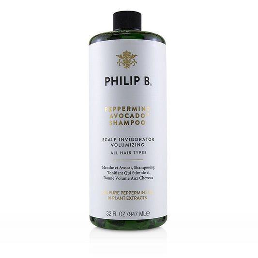 Philip B Peppermint Avocado Shampoo (Scalp Invigorator Volumizing - All Hair Types) 947ml/32oz