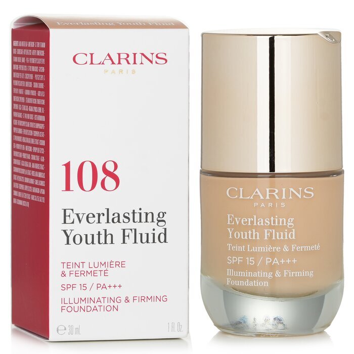 Clarins Everlasting Youth Fluid Illuminating & Firming Foundation SPF 15 - # 108 Sand 30ml/1oz