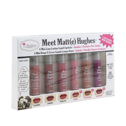 TheBalm Meet Matt(e) Hughes 6 Mini Long Lasting Liquid Lipsticks Kit - Vol. 3 6x1.2ml/0.04oz