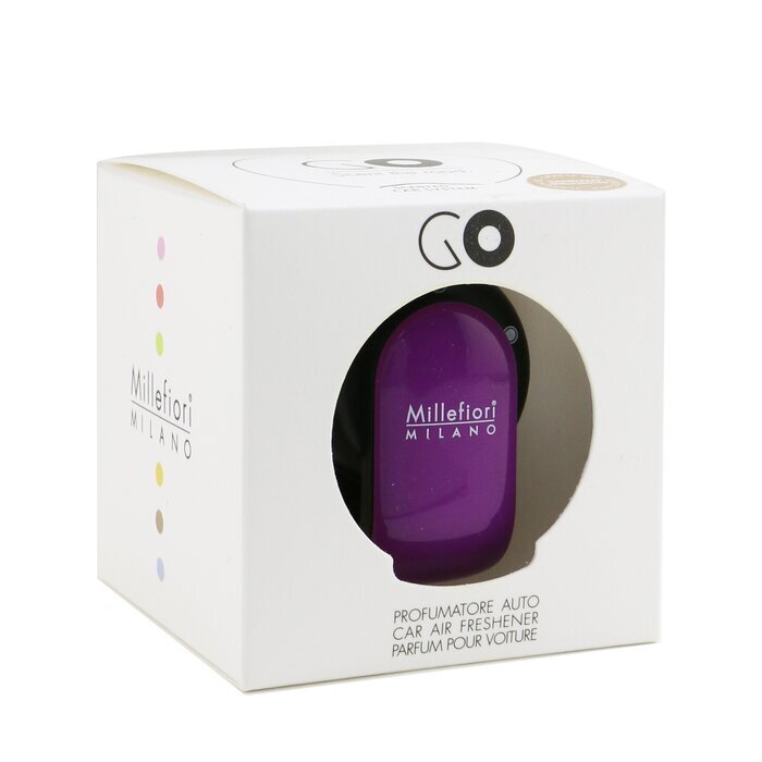 Millefiori Go Car Air Freshener - Sandalo Bergamotto (Purple Case) 4g/0.14oz