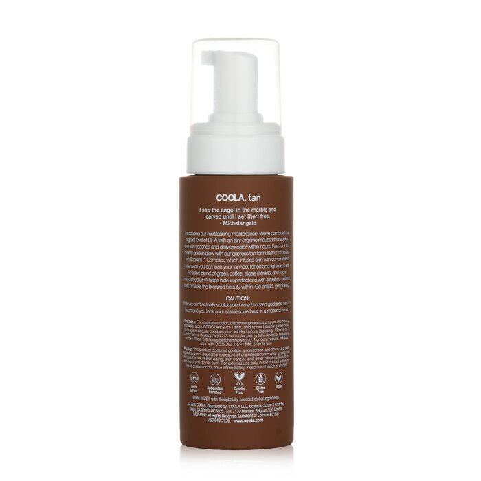 Coola Organic Sunless Tan Express Sculpting Mousse 207ml/7oz