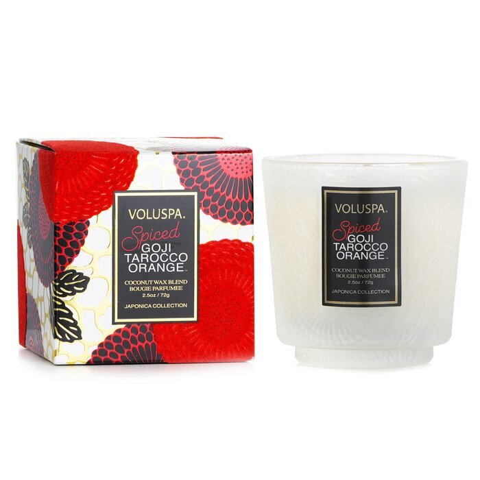 Voluspa Petite Pedestal Candle - Spiced Goji Tarocco Orange 72g/2.5oz