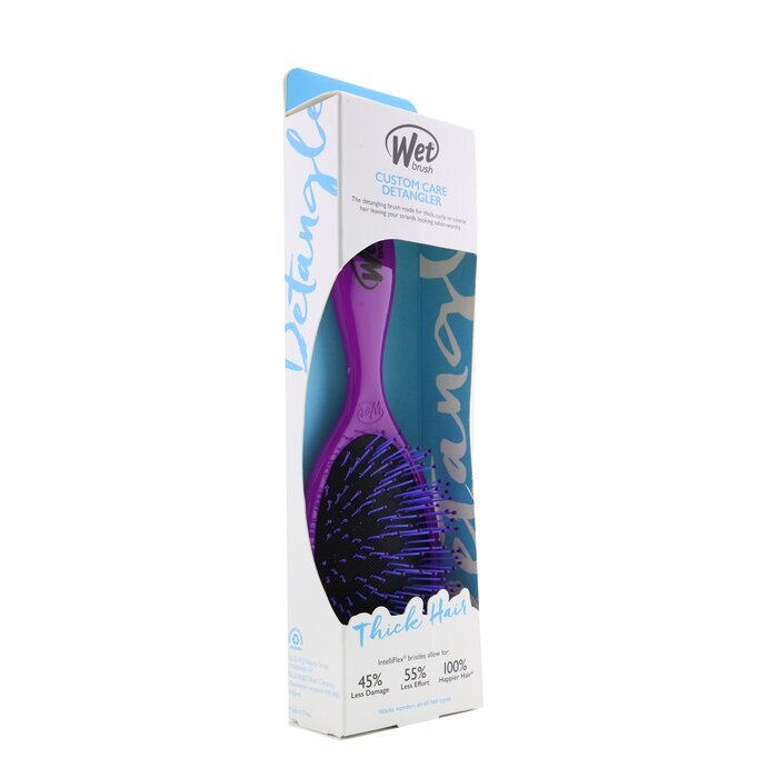 Wet Brush Custom Care Detangler Thick Hair Brush - # Purple BWR830CCPR 1pc