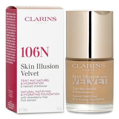 Clarins Skin Illusion Velvet Natural Matifying & Hydrating Foundation - # 106N 30ml/1oz