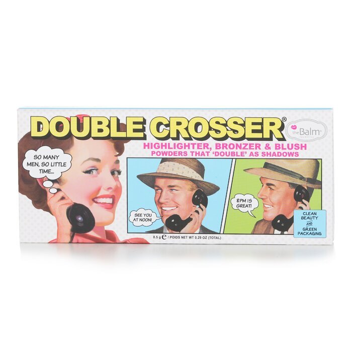 TheBalm Double Crosser (Highlighter, Bronzer & Blush) 8.5g/0.29oz