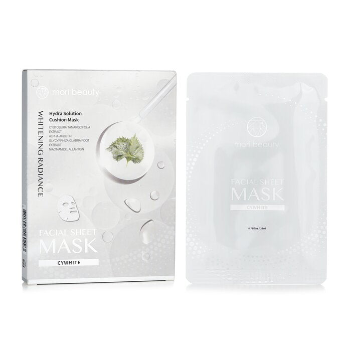 mori beauty by Natural Beauty Hydra Solution Cushion Mask (Whitening Radiance) 3pcsx 23ml/0.78