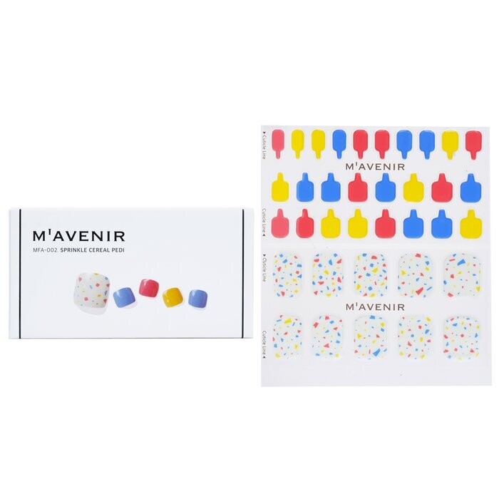 Mavenir Nail Sticker (Assorted Colour) - # Sprinkle Cereal Pedi 36pcs