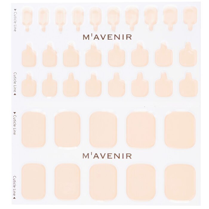 Mavenir Nail Sticker (Pink) - # Classic Babypink Pedi 36pcs