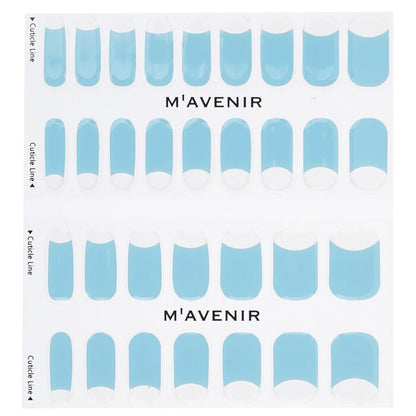 Mavenir Nail Sticker (Blue) - # Cream Blue Matt Nail 32pcs