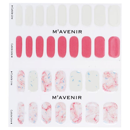 Mavenir Nail Sticker (Pink) - # Rose Quartz Marble Nail 32pcs