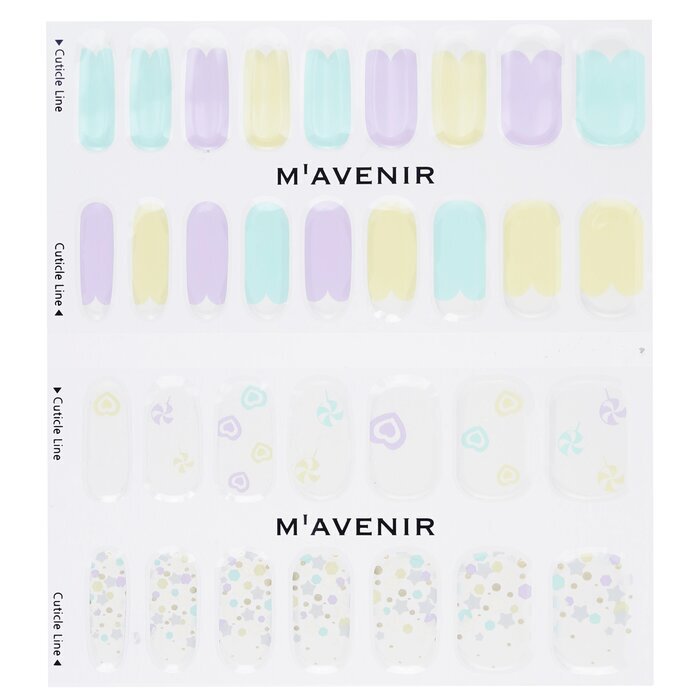 Mavenir Nail Sticker (Assorted Colour) - # Candy Pop Nail 32pcs