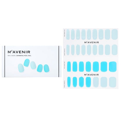 Mavenir Nail Sticker (Blue) - # Swimming Pool Nail 32pcs