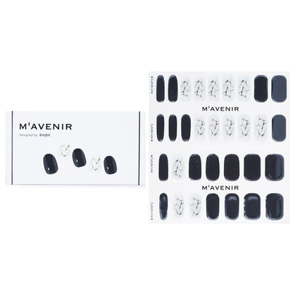 Mavenir Nail Sticker (Black) - # Marble Nail 32pcs