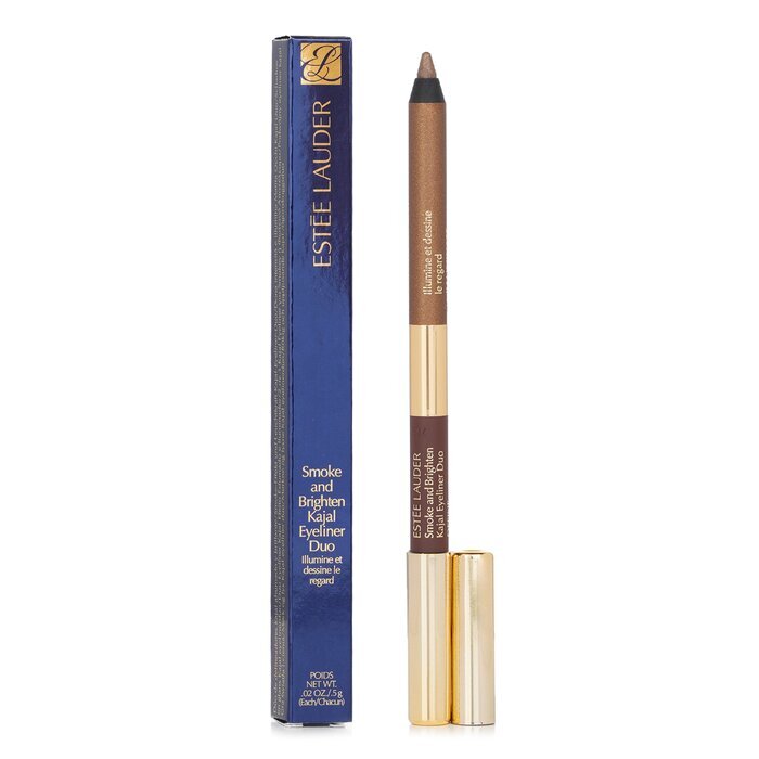 Estee Lauder Smoke And Brighten Kajal Eyeliner Duo - # Dark Chocolate / Rich Bronze 0.5g/0.02oz