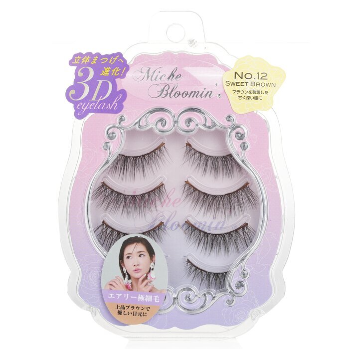 Miche Bloomin' 3D Eyelash - # 12 Sweet Brown 4pairs