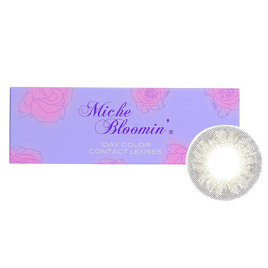 Miche Bloomin' Quarter Veil 1 Day Color Contact Lenses (107 Clear Grege) - - 2.00 10pcs