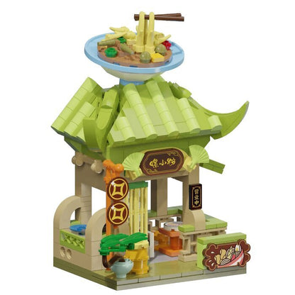 Pantasy Food Street Series - Classical River Snails Rice Noodle Building Bricks Set 26.5*20*6cm