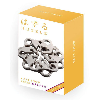 Broadway Toys Hanayama | Snow Hanayama Metal Brainteaser Puzzle Snow Rated Level 2 75*119*45 mm