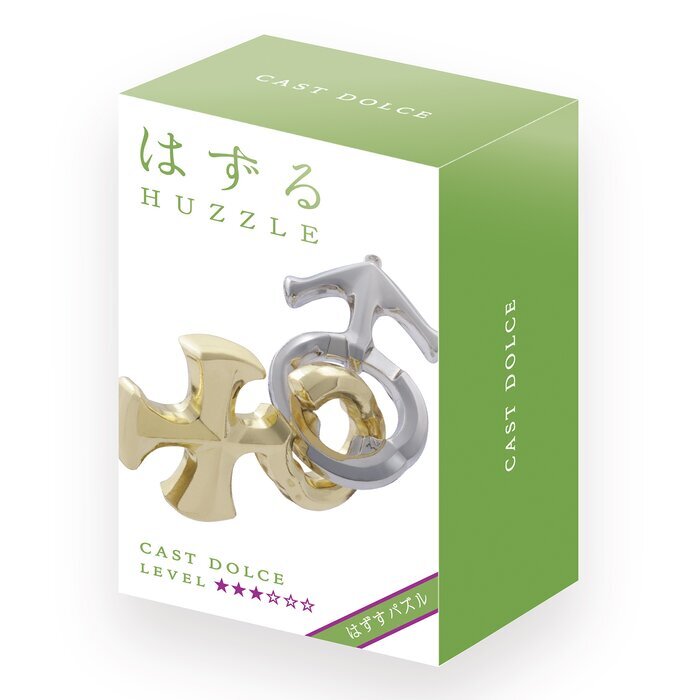 Broadway Toys Hanayama | Dolce Hanayama Metal Brainteaser Puzzle Mensa Rated Level 3 75*119*45 mm