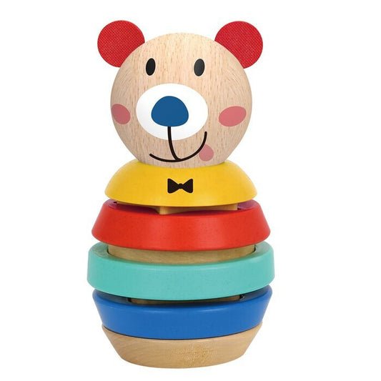 Tooky Toy Co Bear Shape Tower 9x9x15cm