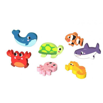 Tooky Toy Co Chunky Puzzle - Marine 30x21x2cm