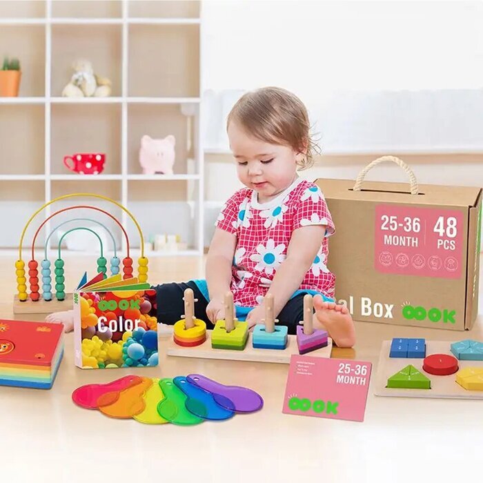 Tooky Toy Co 25-36m Educational Box 32x27x18cm