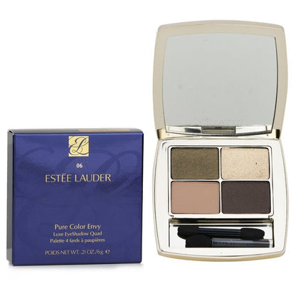 Estee Lauder Pure Color Envy Luxe Eyeshadow Quad # 06 Metal Moss 6g/0.21oz