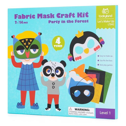 Tookyland Fabric Mask Craft Kit - Party in the Forest 24x2x21cm