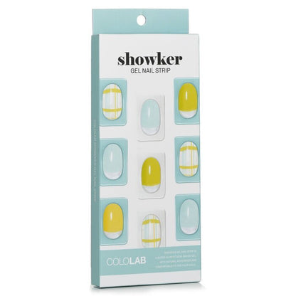 Cololab Showker Gel Nail Strip  # CSA611 Pastel Check 1pcs