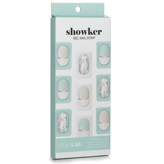 Cololab Showker Gel Nail Strip # CSA701 Jewel Shooting Mint 1pcs