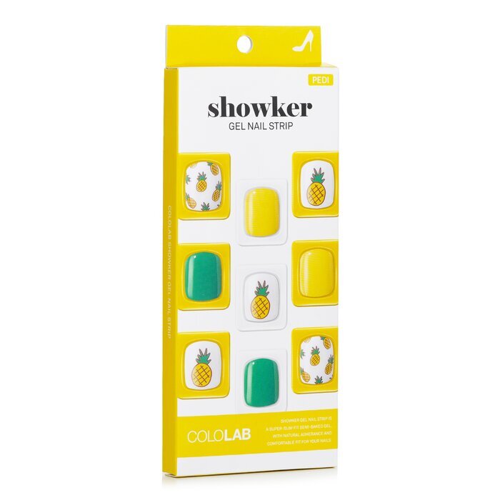 Cololab Showker Gel Nail Strip # CPA702 Aloha Pineapple 1pcs