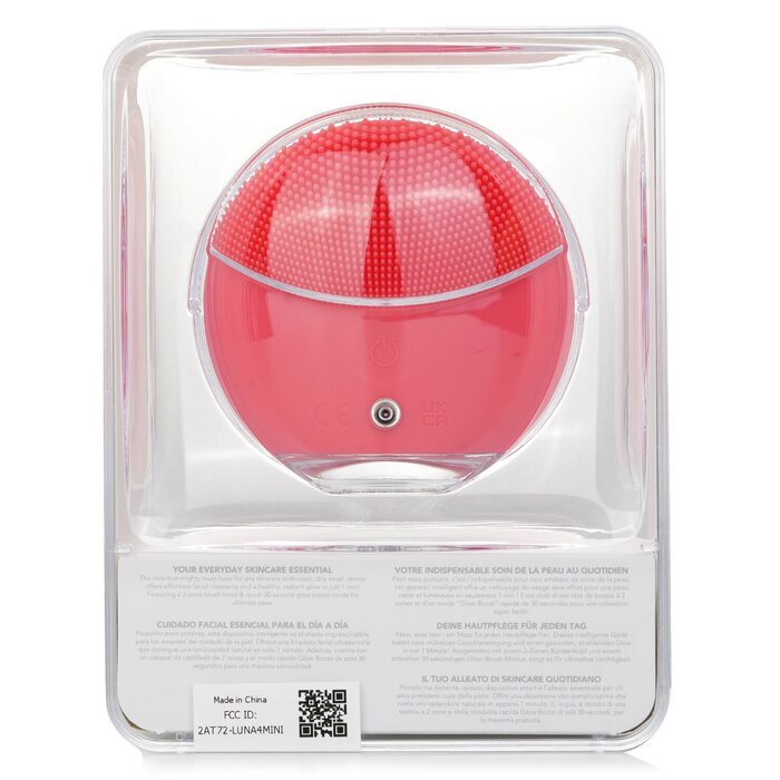 FOREO Luna 4 Mini Dual-Sided Facial Cleansing Massager - # Coral 1pcs