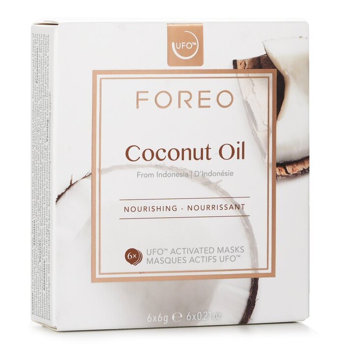 FOREO UFO Nourishing Face Mask - Coconut Oil (For Dry & Dehydrated Skin) 6x6g