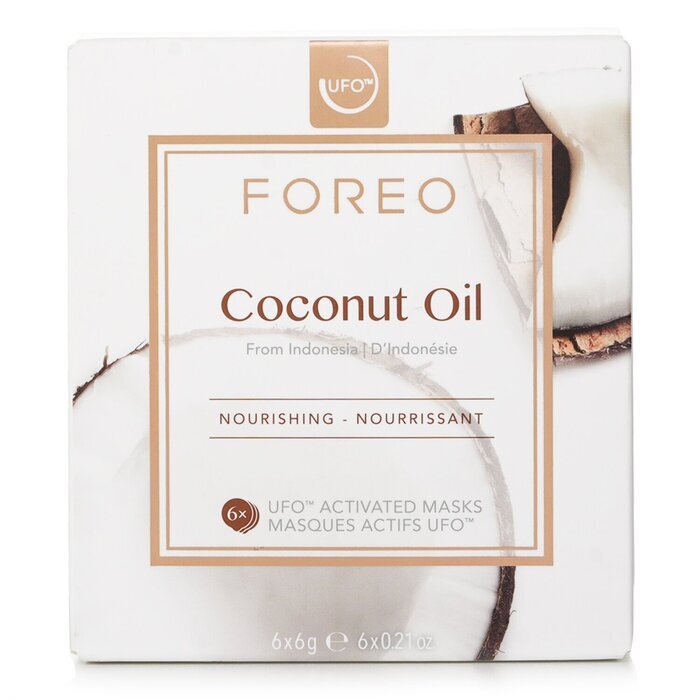 FOREO UFO Nourishing Face Mask - Coconut Oil (For Dry & Dehydrated Skin) 6x6g