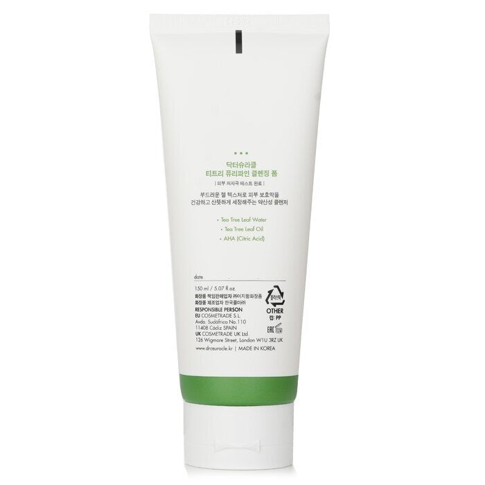 Dr.Ceuracle Tea Tree Purifine 30 Cleansing Foam 150g/5.07oz