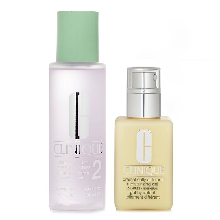 Clinique Dramatically Different Set 2: Moisturising Gel & Clarifying Lotion 2 - Combination Oily to Oily 2pcs