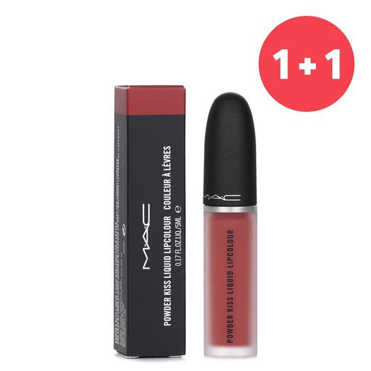 MAC 【1+1 Set】Powder Kiss Liquid Lipcolour - # 989 Mull It Over 5ml/0.17oz